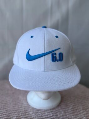 Nike Kids White & Blue 6.0 Embroidered Snapback Hat